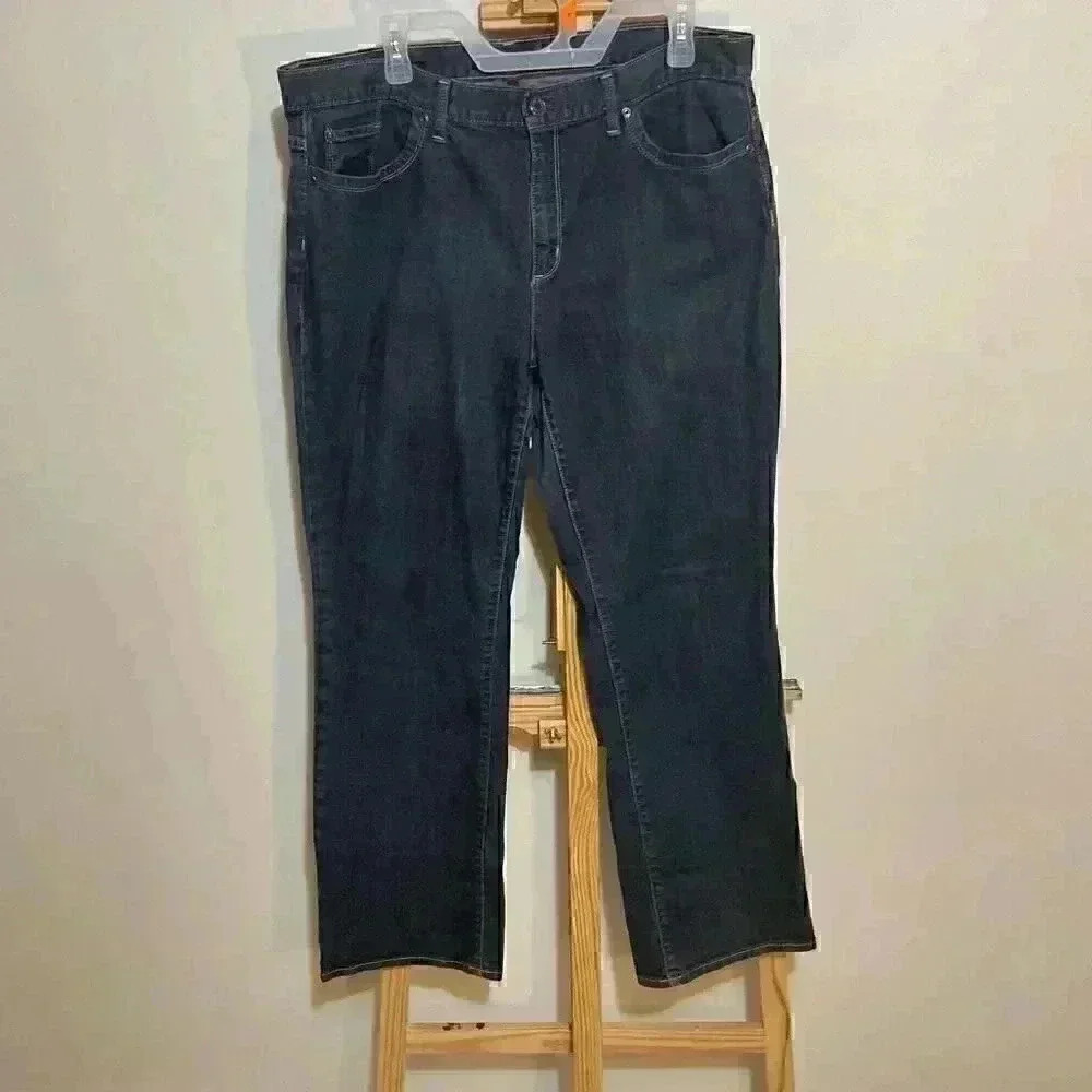 Talbots jeans style boot size 16 dark wash